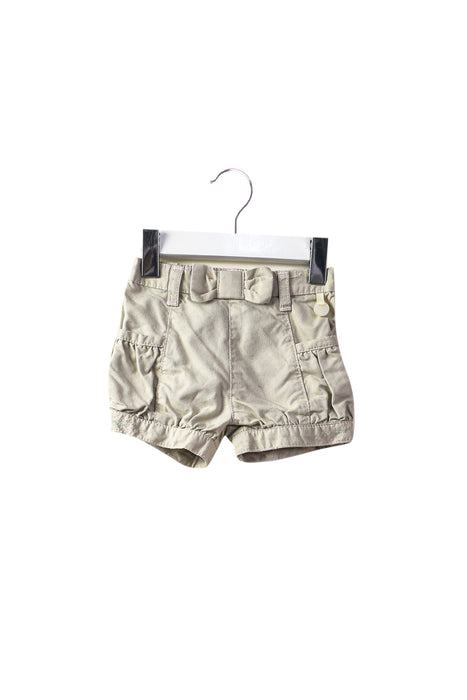 A Brown Shorts from Trudy & Teddy in size 6-12M for girl. (Front View)