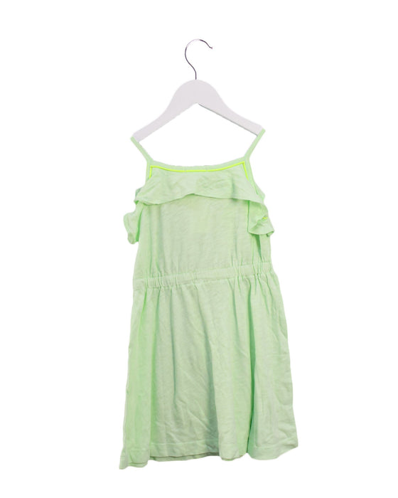 A Green Sleeveless Dresses from Crewcuts in size 5T for girl. (Back View)