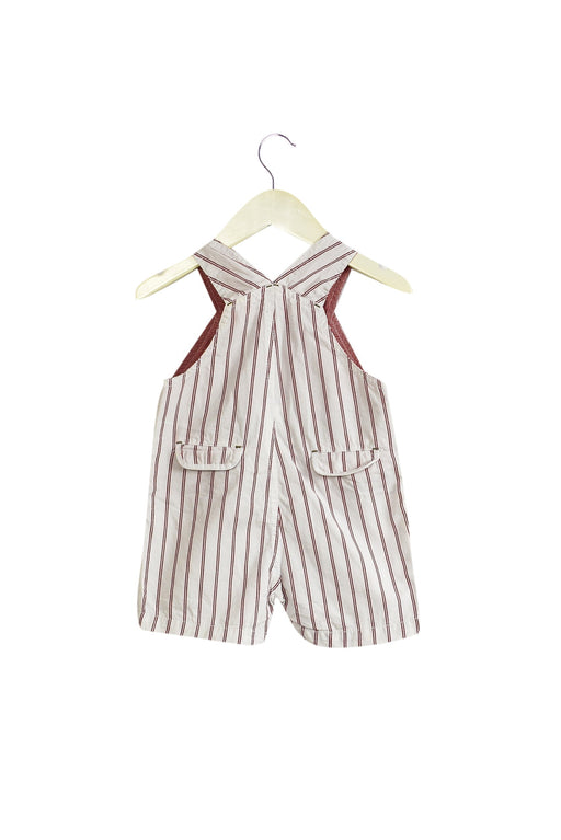 A White Overall Shorts from Jacadi in size 3-6M for neutral. (Back View)