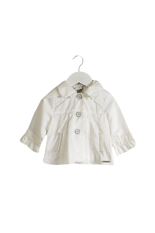A White Lightweight Jackets from Mayoral in size 0-3M for girl. (Front View)