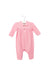 A Pink Long Sleeve Jumpsuits from Ralph Lauren in size 0-3M for girl. (Front View)