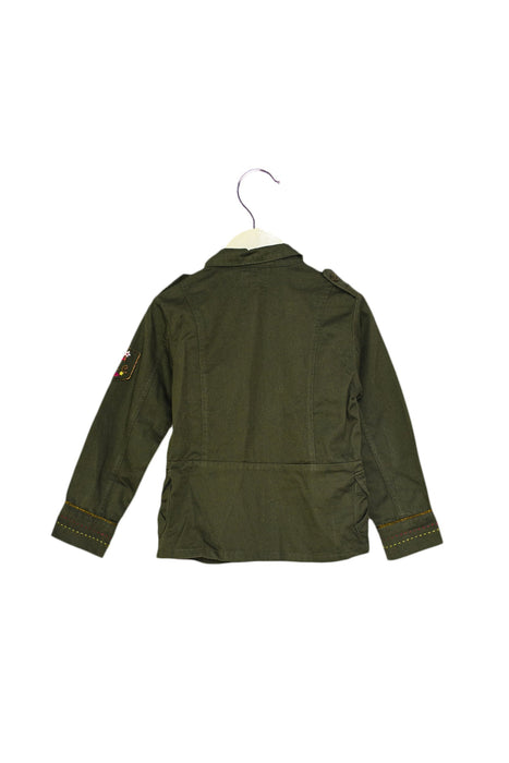 A Green Lightweight Jackets from La Compagnie des Petits in size 3T for girl. (Back View)