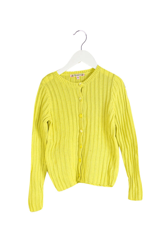 A Yellow Cardigans from Bonpoint in size 8Y for girl. (Front View)