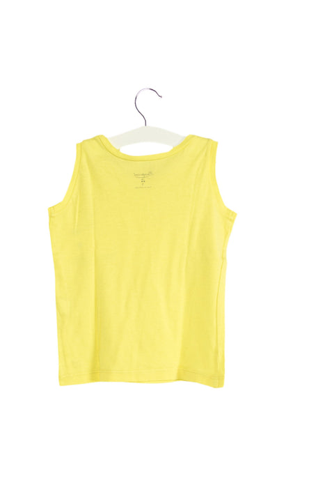 A Yellow Sleeveless Tops from Bonpoint in size 3T for girl. (Back View)
