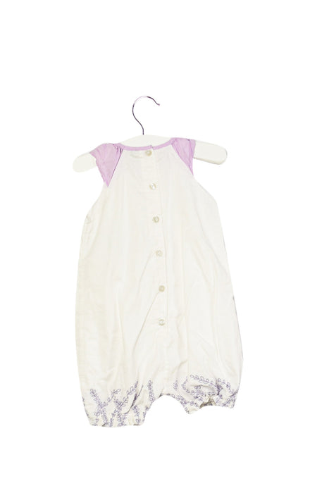 A White Sleeveless Rompers from Armani in size 6-12M for girl. (Back View)