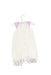 A White Sleeveless Rompers from Armani in size 6-12M for girl. (Back View)
