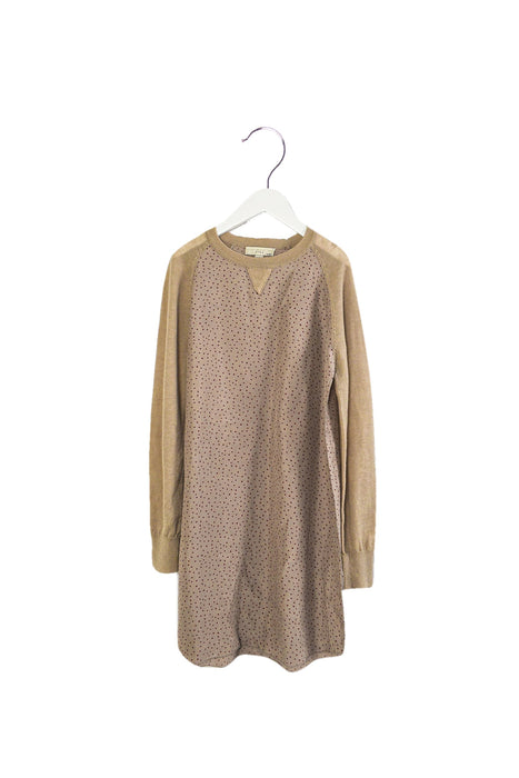 A Beige Long Sleeve Dresses from Stella McCartney in size 10Y for girl. (Front View)