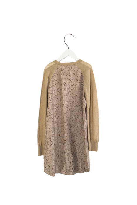 A Beige Long Sleeve Dresses from Stella McCartney in size 10Y for girl. (Back View)