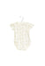 A White Short Sleeve Bodysuits from Chicco in size 3-6M for neutral. (Front View)