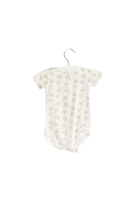 A White Short Sleeve Bodysuits from Chicco in size 3-6M for neutral. (Back View)