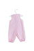 A Pink Sleeveless Jumpsuits from Jacadi in size 0-3M for girl. (Back View)