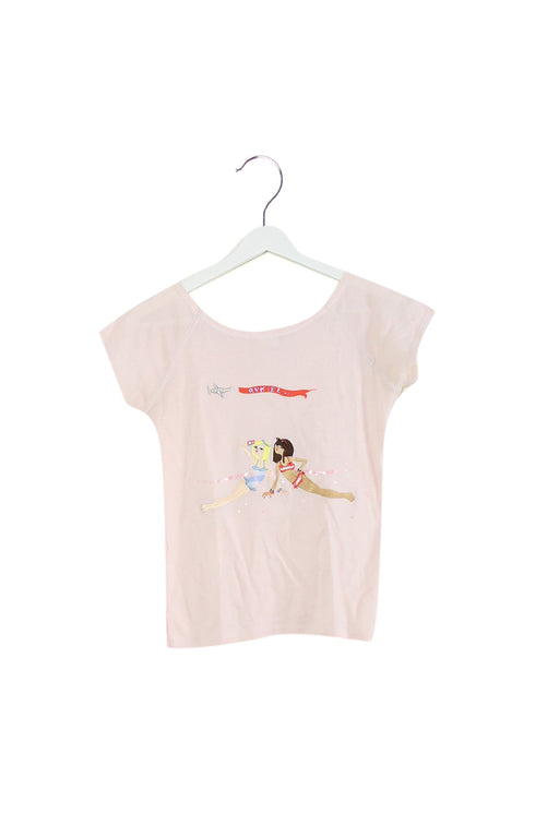 A Pink Short Sleeve T Shirts from Rykiel Enfant in size 12Y for girl. (Front View)