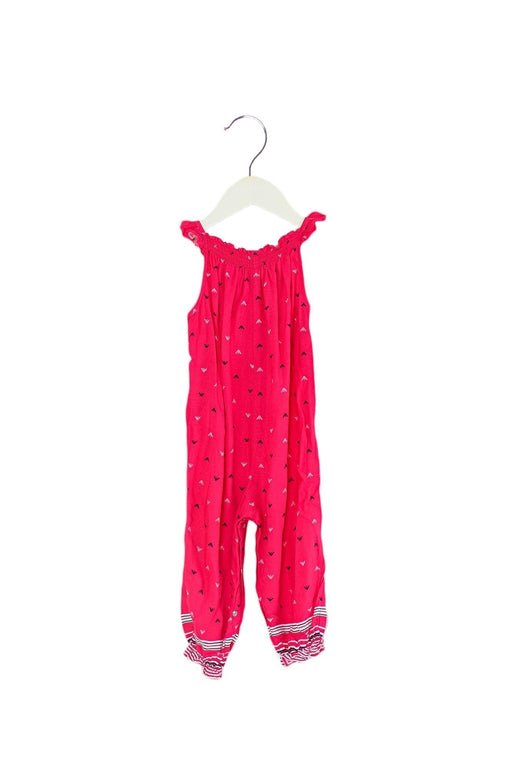A Pink Sleeveless Jumpsuits from Armani in size 12-18M for girl. (Front View)