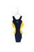 A Navy Swimsuits from Zoggs in size 6T for girl. (Front View)