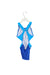 A Blue Swimsuits from Zoggs in size 6T for girl. (Back View)
