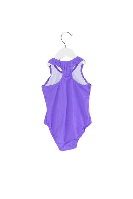 A Purple Swimsuits from Zoggs in size 6T for girl. (Back View)
