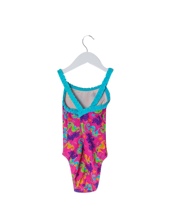 A Pink Swimsuits from Zoggs in size 6T for girl. (Back View)