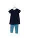 A Navy Dress Sets from Hanna Andersson in size 12-18M for girl. (Back View)