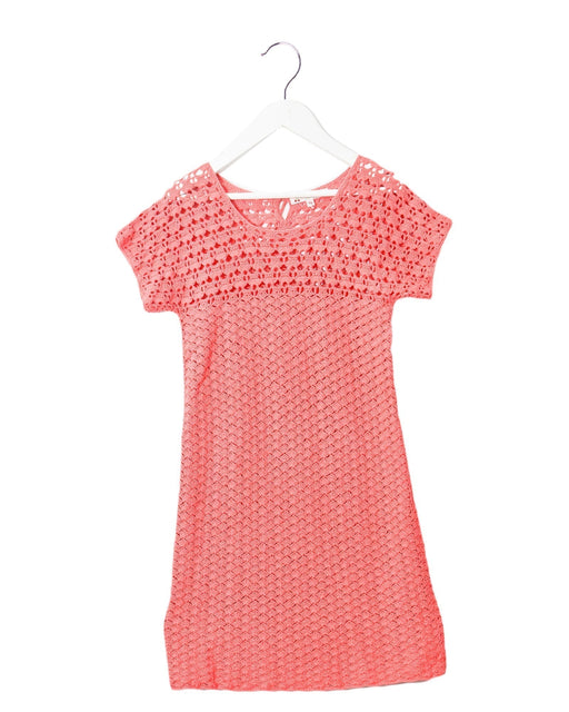 A Pink Short Sleeve Dresses from Bonpoint in size 12Y for girl. (Front View)