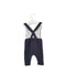 A Grey Long Overalls from Jacadi in size 3-6M for boy. (Back View)