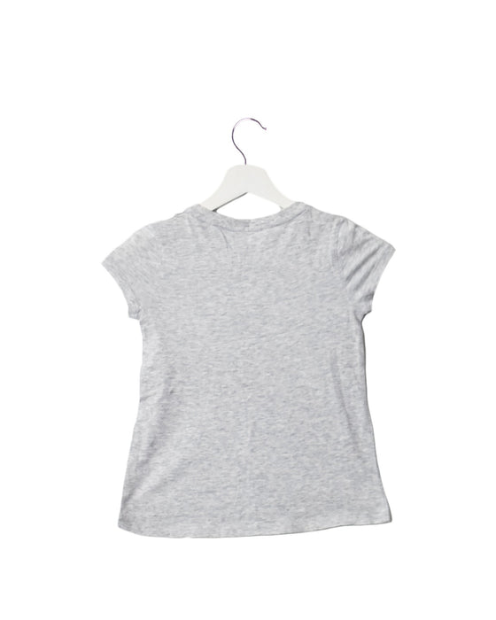 A Grey Short Sleeve T Shirts from Seed in size 6T for girl. (Back View)