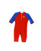A Red Swimsuits from NoZone in size 6-12M for neutral. (Front View)