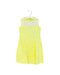 A Yellow Sleeveless Dresses from Simonetta in size 8Y for girl. (Front View)