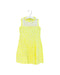 A Yellow Sleeveless Dresses from Simonetta in size 8Y for girl. (Front View)