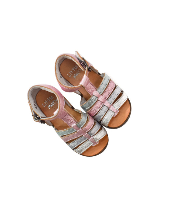 A Pink Sandals from Little Mary in size  for girl. (Back View)