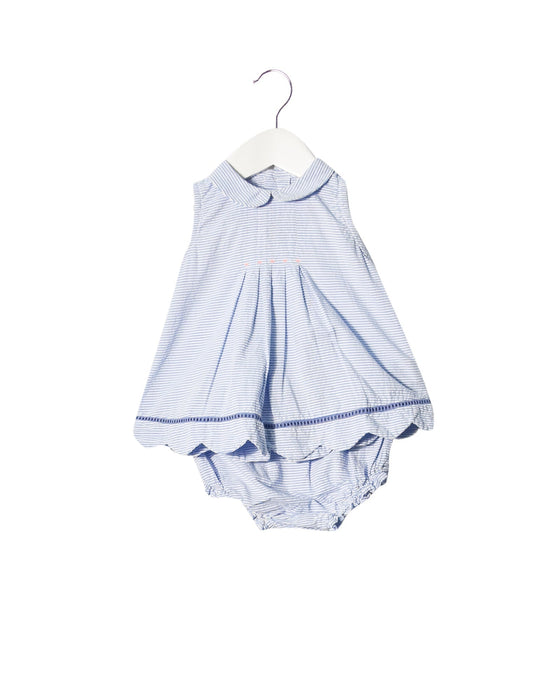 A Blue Dress Sets from Neck & Neck in size 12-18M for girl. (Front View)