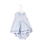 A Blue Dress Sets from Neck & Neck in size 12-18M for girl. (Front View)