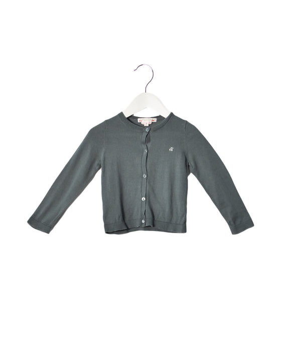 A Green Cardigans from Bonpoint in size 12-18M for girl. (Front View)