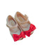 A Red Dress Shoes from Mini Melissa in size  for girl. (Back View)