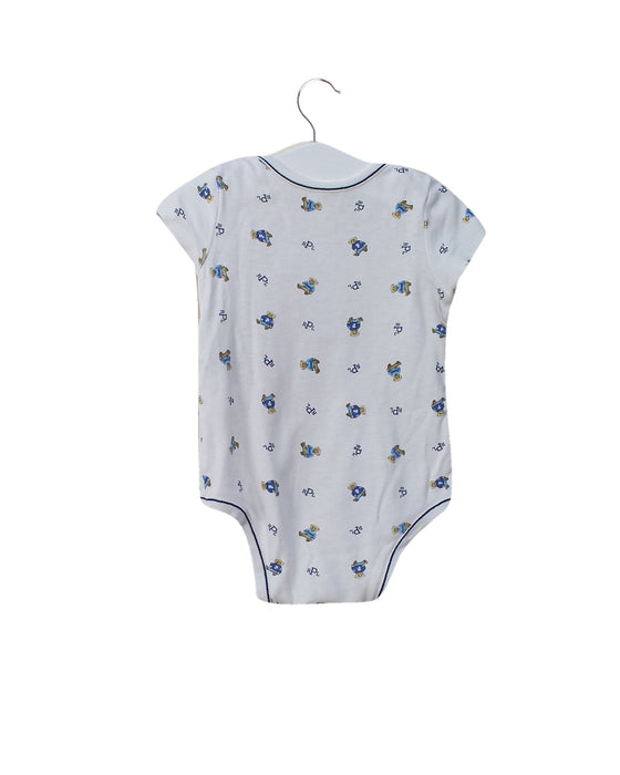 A White Short Sleeve Bodysuits from Ralph Lauren in size 6-12M for boy. (Back View)