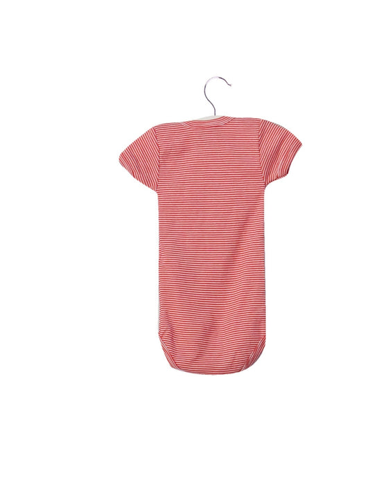 A Red Bodysuits from Petit Bateau in size 6M for neutral. (Back View)