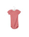 A Red Bodysuits from Petit Bateau in size 6M for neutral. (Front View)