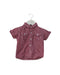 A Red Short Sleeve Tops from Plum in size 3-6M for boy. (Front View)