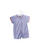 A Blue Short Sleeve Rompers from Letts Dream in size 6-12M for girl. (Front View)