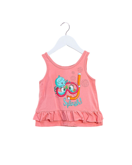 A Pink Sleeveless Tops from Mayoral in size 2T for girl. (Front View)