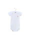 A White Short Sleeve Bodysuits from Petit Bateau in size 3-6M for neutral. (Front View)