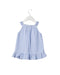 A Blue Sleeveless Dresses from PONEY in size 12-18M for girl. (Back View)