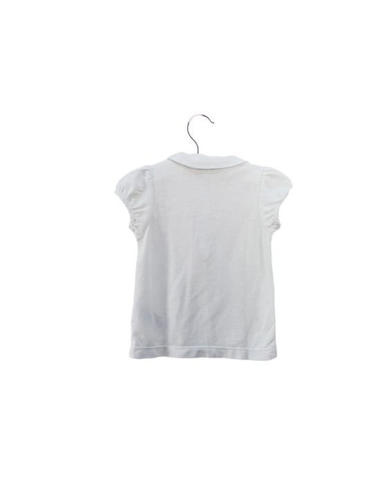 A White Short Sleeve Polos from Jacadi in size 12-18M for girl. (Back View)