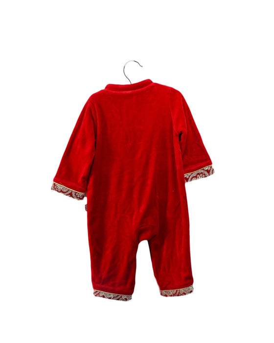 A Red Long Sleeve Jumpsuits from Mides in size 6-12M for neutral. (Back View)