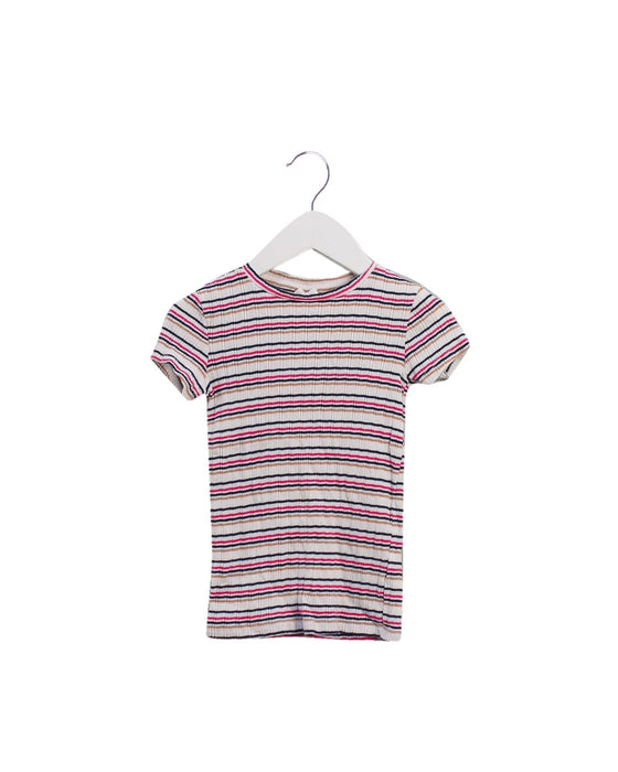 A Pink Short Sleeve Tops from Seed in size 4T for girl. (Back View)