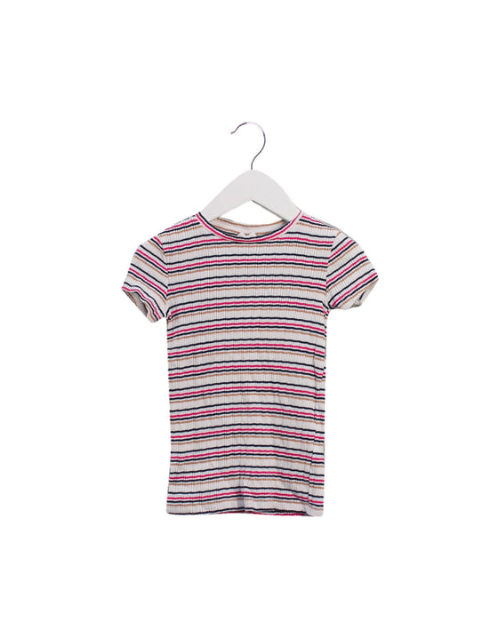 A Pink Short Sleeve Tops from Seed in size 4T for girl. (Back View)
