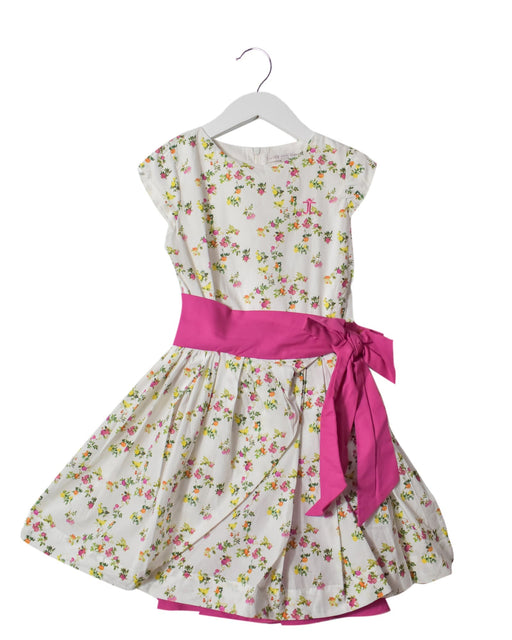 A Pink Short Sleeve Dresses from Jessie and James in size 8Y for girl. (Front View)