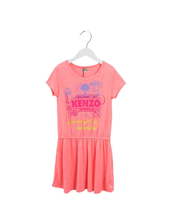 A Pink Short Sleeve Dresses from Kenzo in size 10Y for girl. (Front View)