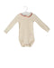 A Beige Bodysuits from Baby Boden in size 12-18M for girl. (Front View)