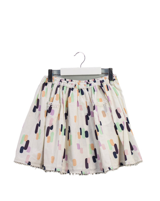 A Multicolour Short Skirts from Velveteen in size 4T for girl. (Front View)