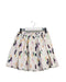 A Multicolour Short Skirts from Velveteen in size 4T for girl. (Front View)